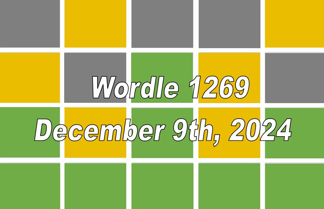 ‘Wordle’ Answer Today 1269 December 9th 2024 – Hints and Solution (12/9/24)