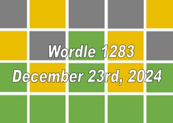 ‘Wordle’ Answer Today 1283 December 23rd 2024 – Hints and Solution (12/23/24)