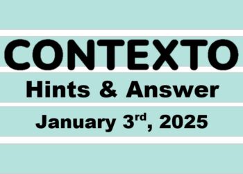 ‘Wordle’ Answer Today 1294 January 3rd 2025 – Hints and Solution (1/3/25)
