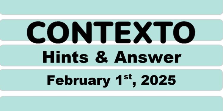 Daily Contexto 867 - February 1st 2025