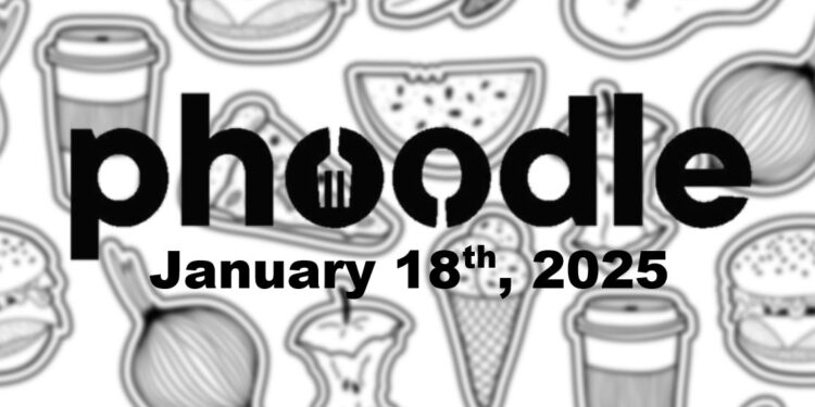 Daily Phoodle - 18th January 2024