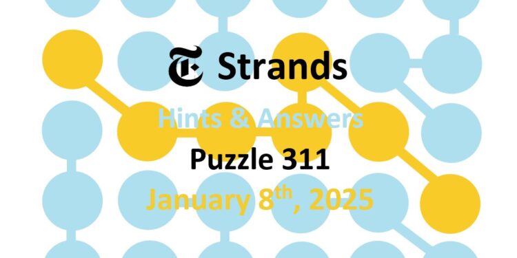 Daily Strands 311 Answers Today - 8th January 2025