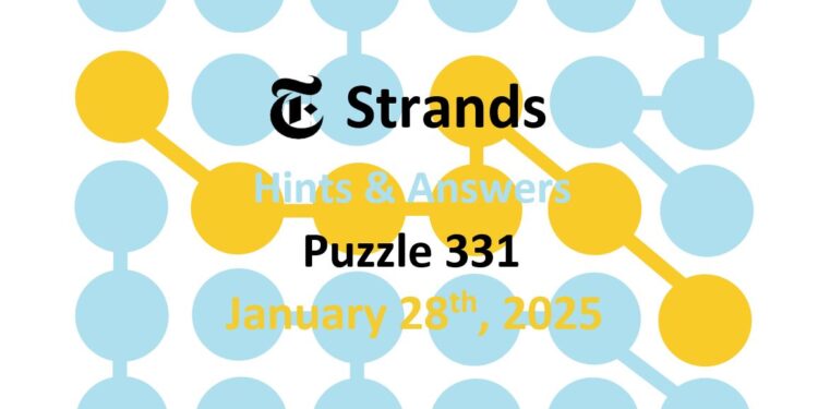 Daily Strands 331 Answers Today - 28th January 2025