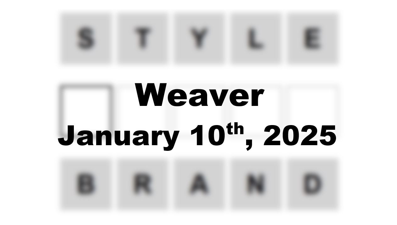 ‘Wordle’ Answer Today 1301 January 10th 2025 – Hints and Solution (1/10/25)