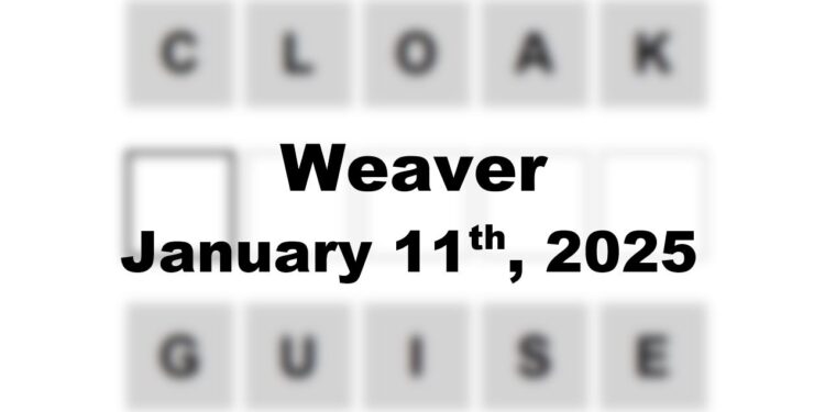Daily Weaver Answers - 11th January 2025