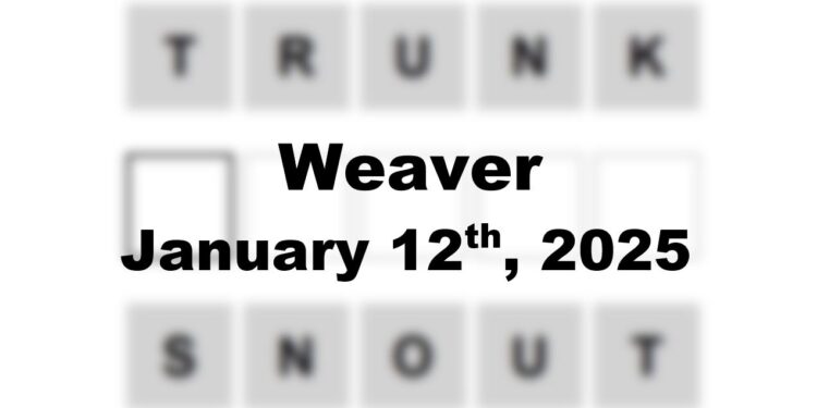 Daily Weaver Answers - 12th January 2025
