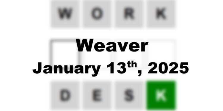 Daily Weaver Answers - 13th January 2025