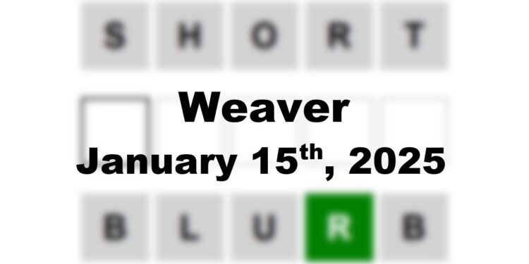 Daily Weaver Answers - 15th January 2025