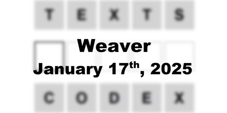 Daily Weaver Answers - 17th January 2025