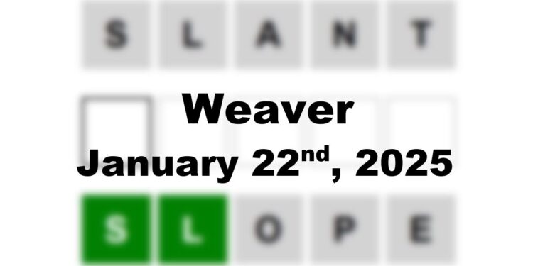 Daily Weaver Answers - 22nd January 2025