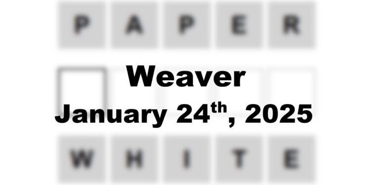 Daily Weaver Answers - 24th January 2025