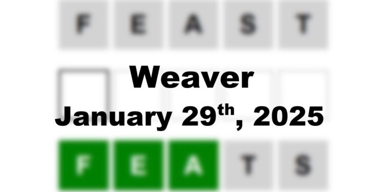 Daily Weaver Answers - 29th January 2025