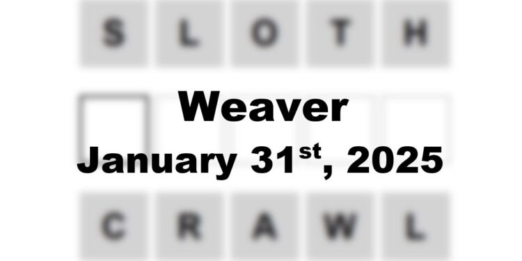 Daily Weaver Answers - 31st January 2025