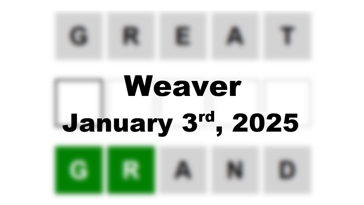 ‘Wordle’ Answer Today 1294 January 3rd 2025 – Hints and Solution (1/3/25)