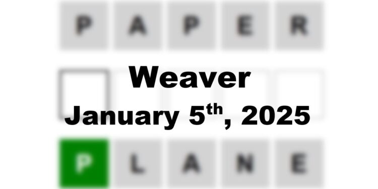 Daily Weaver Answers - 5th January 2025