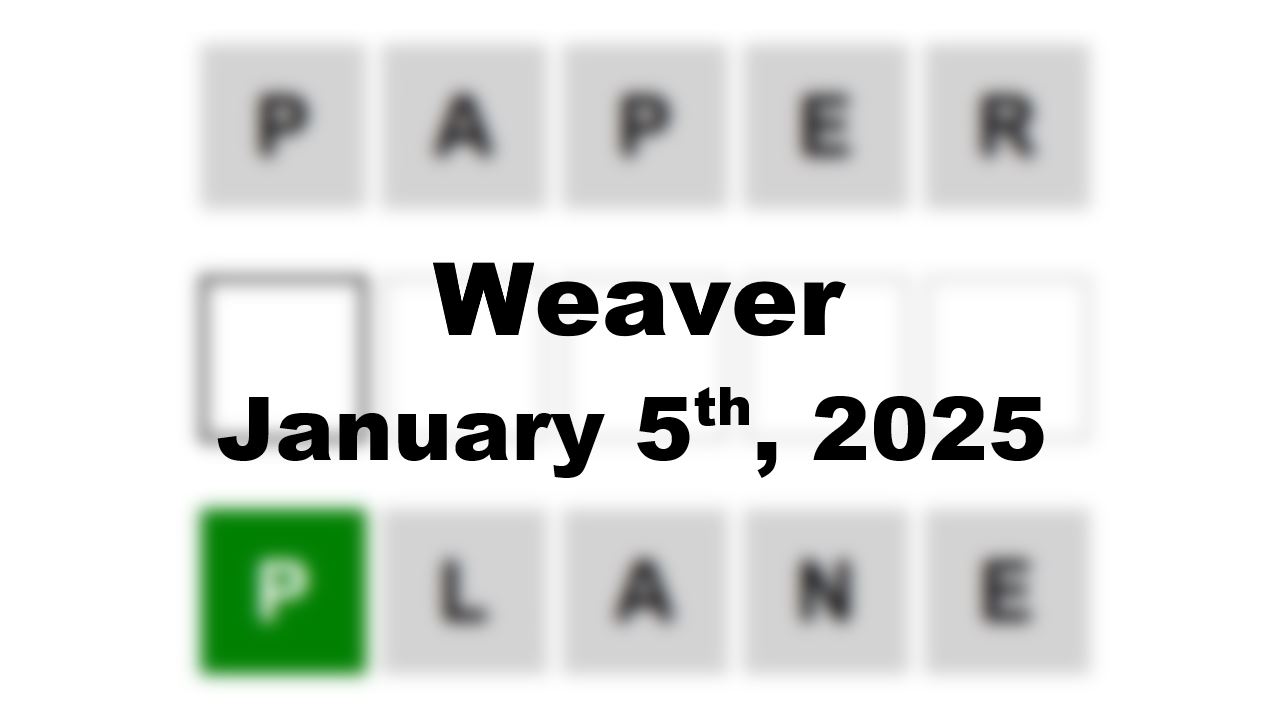 ‘Wordle’ Answer Today 1296 January 5th 2025 – Hints and Solution (1/5/25)