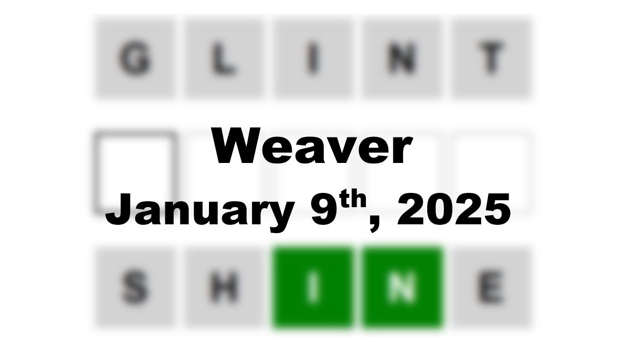 ‘Wordle’ Answer Today 1300 January 9th 2025 – Hints and Solution (1/9/25)
