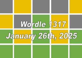 ‘Wordle’ Answer Today 1317 January 26th 2025 – Hints and Solution (1/26/25)