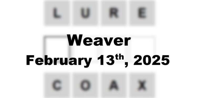 Daily Weaver Answers - 13th February 2025