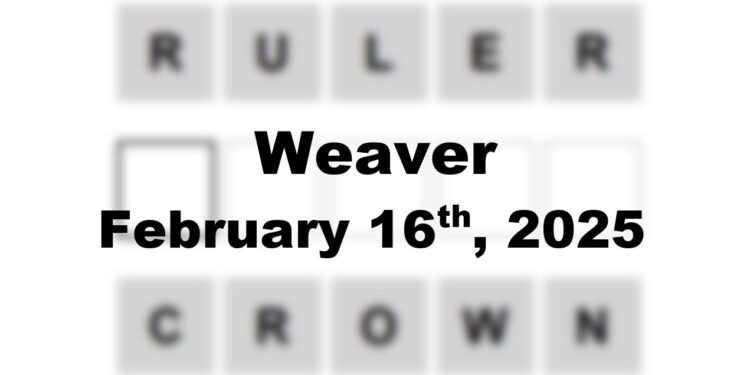 Daily Weaver Answers - 16th February 2025