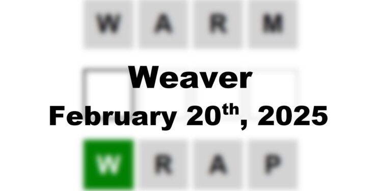 Daily Weaver Answers - 20th February 2025