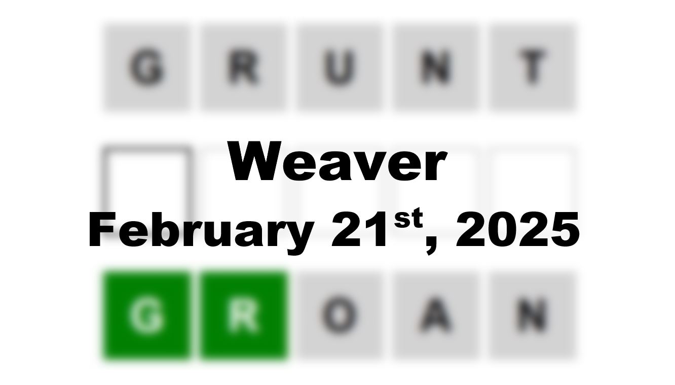 ‘Wordle’ Answer Today 1343 February 21st 2025 – Hints and Solution (2/21/25)