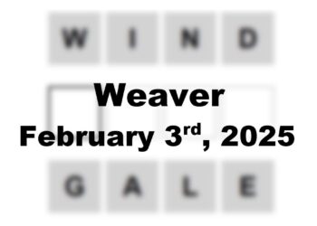 Today’s ‘Weaver’ Answer: February 3rd 2025 Hints and Solution