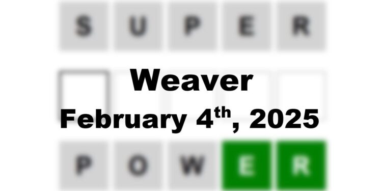 Daily Weaver Answers - 4th February 2025