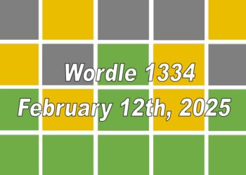 ‘Wordle’ Answer Today 1334 February 12th 2025 – Hints and Solution (2/12/25)