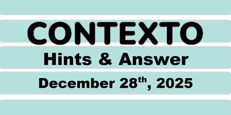 Daily Contexto 1197 - December 28th 2025