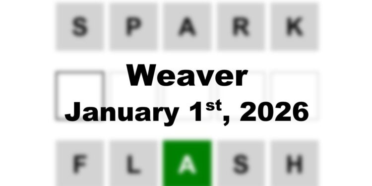 Weaver Answer - 1st January 2026