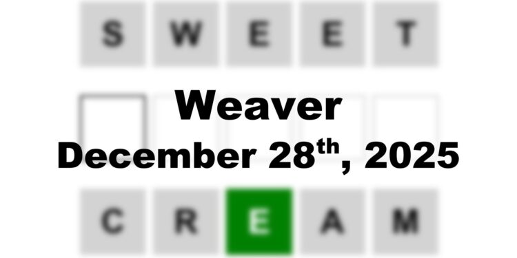 Weaver Answer - 28th December 2025