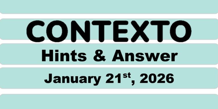 Daily Contexto 1221 - January 21st 2026
