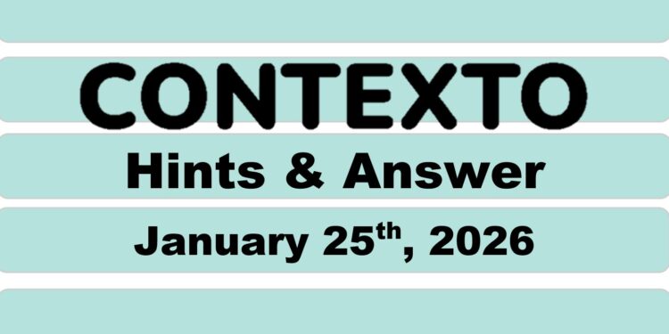 Daily Contexto 1225 - January 25th 2026