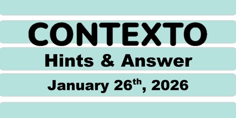 Daily Contexto 1226 - January 26th 2026