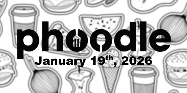 Daily Phoodle - 19th January 2026