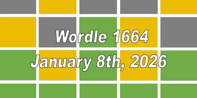 Daily Wordle 1664 - 8th January 2026