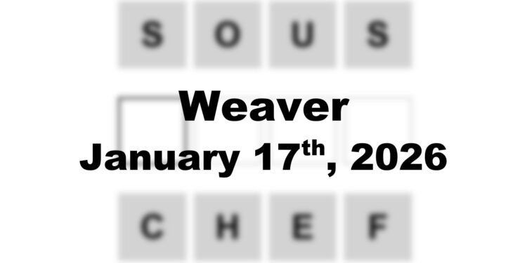 Weaver Answer - 17th January 2026