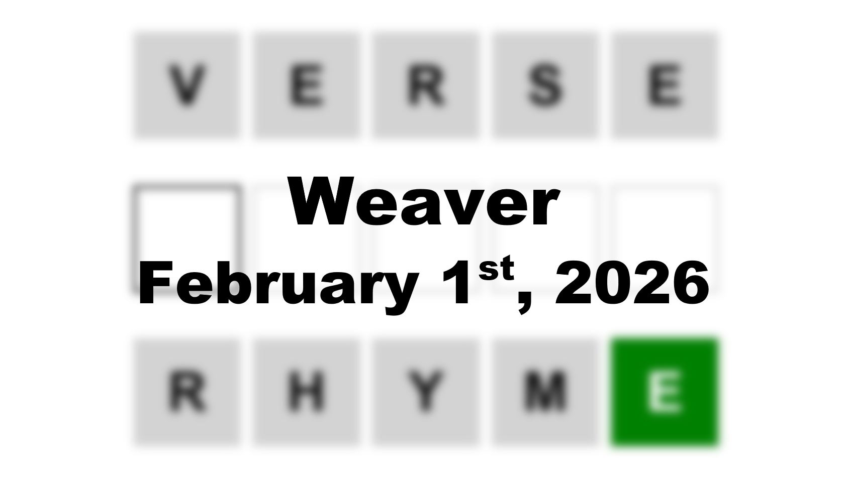 ‘Wordle’ Answer Today 1688 February 1st 2026 – Hints and Solution (2/1/26)