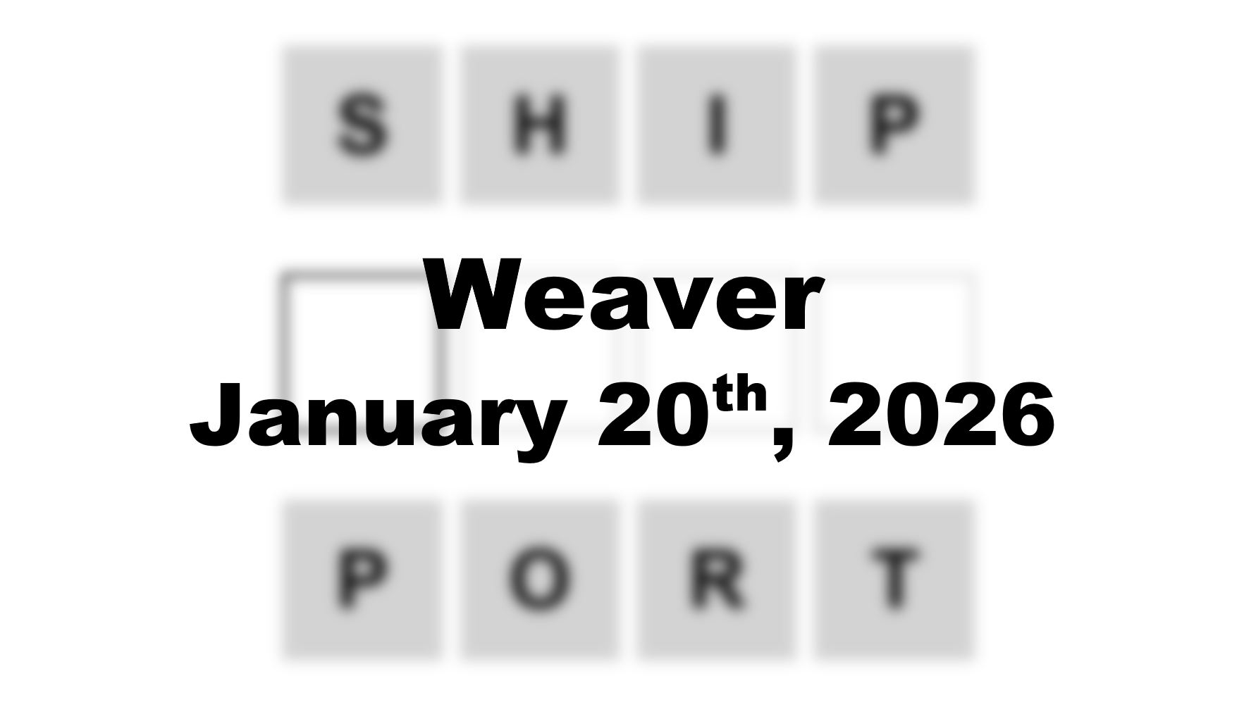 ‘Weaver’ Answer Today Fire to Fuel: January 19th 2026 Hints and Solution
