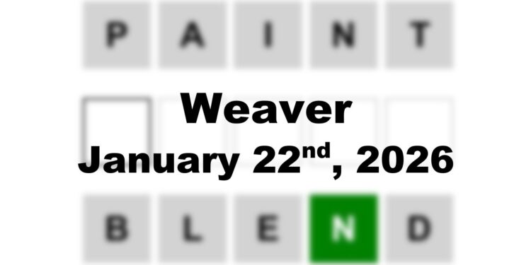 Weaver Answer - 22nd January 2026