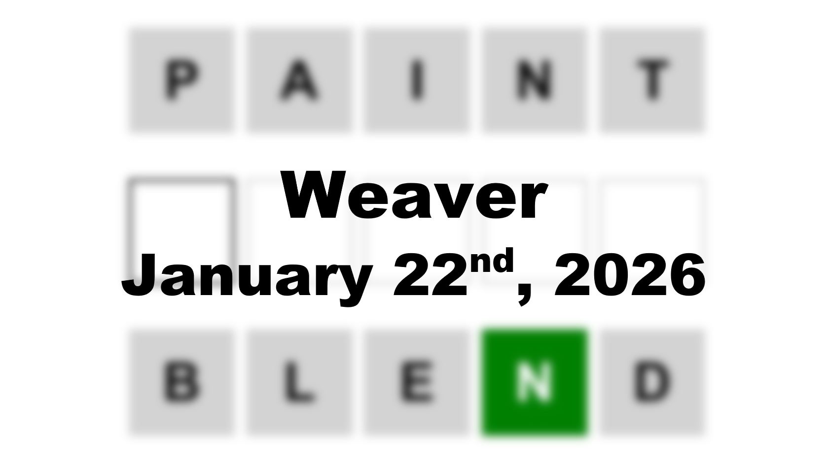 ‘Wordle’ Answer Today 1678 January 22nd 2026 – Hints and Solution (22/1/26)