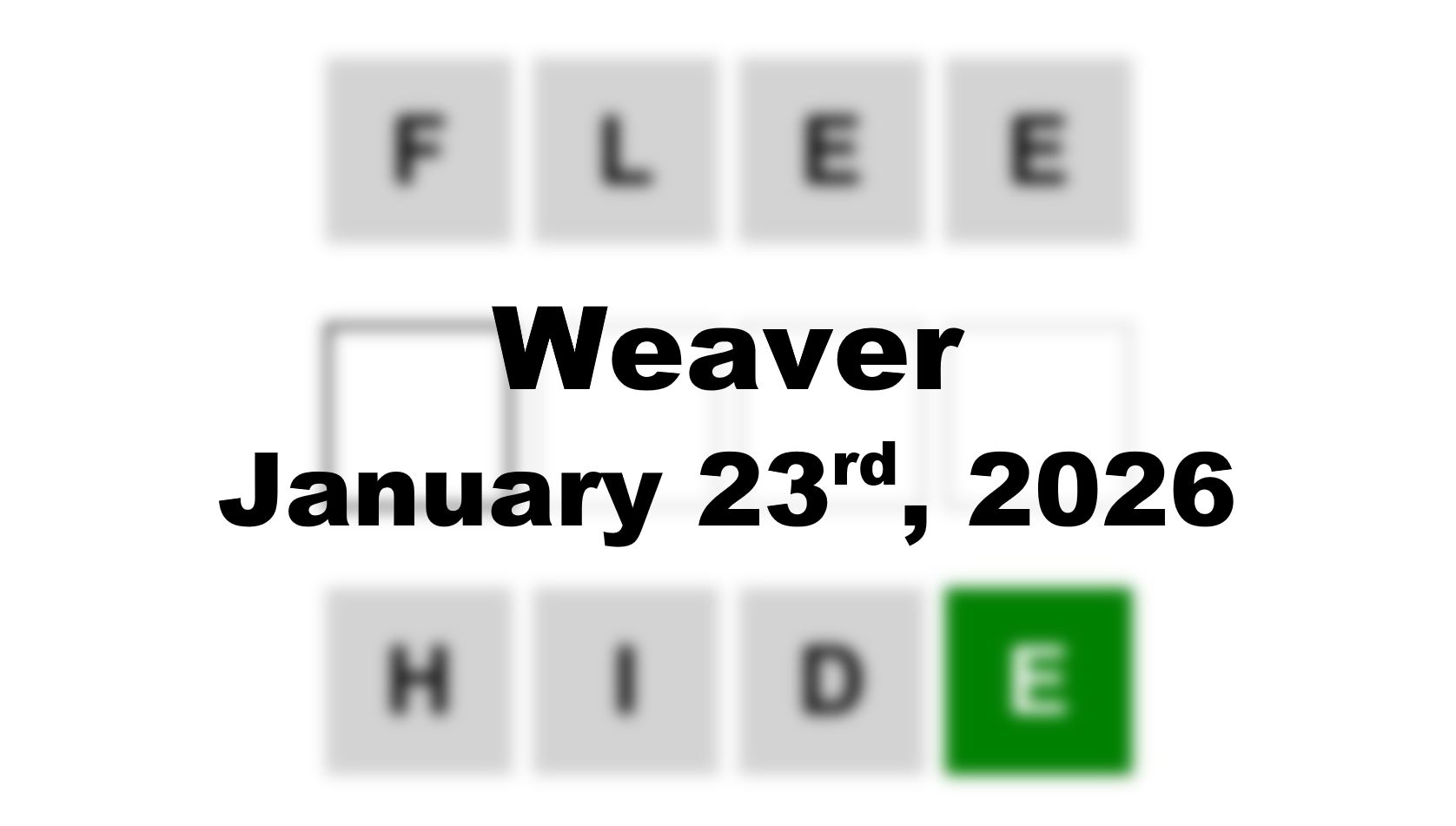 ‘Wordle’ Answer Today 1679 January 23rd 2026 – Hints and Solution (23/1/26)