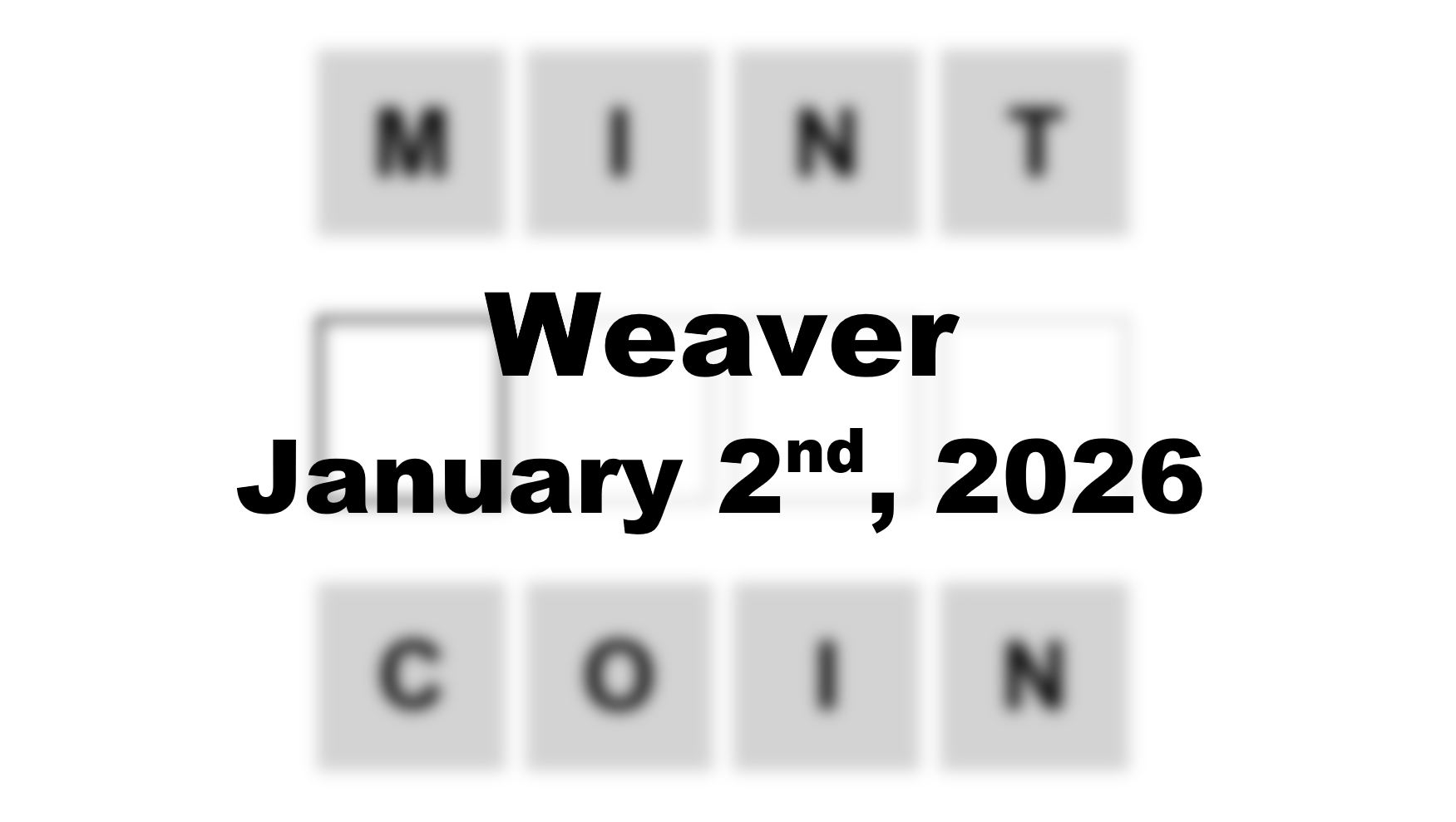 ‘Wordle’ Answer Today 1658 January 2nd 2026 – Hints and Solution (2/1/26)