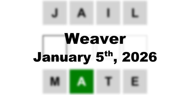 Weaver Answer - 5th January 2026