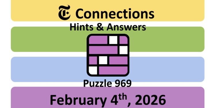 Daily NYT Connections 969 Answers - 4th February 2026