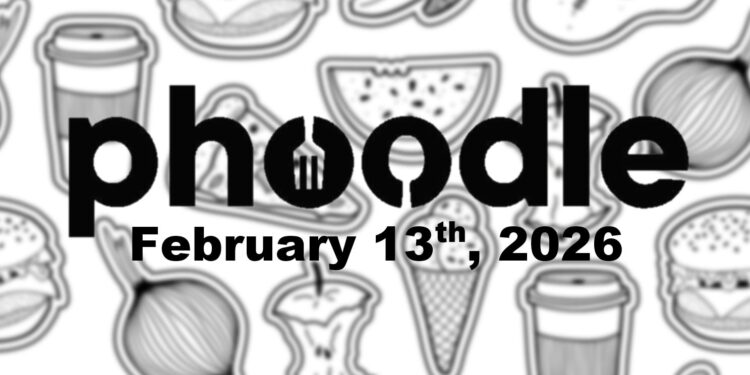 Daily Phoodle - 13th February 2026
