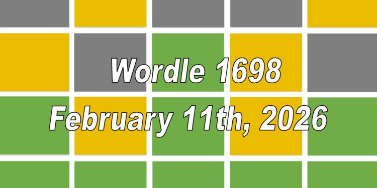 Daily Wordle 1698 - 11th February 2026