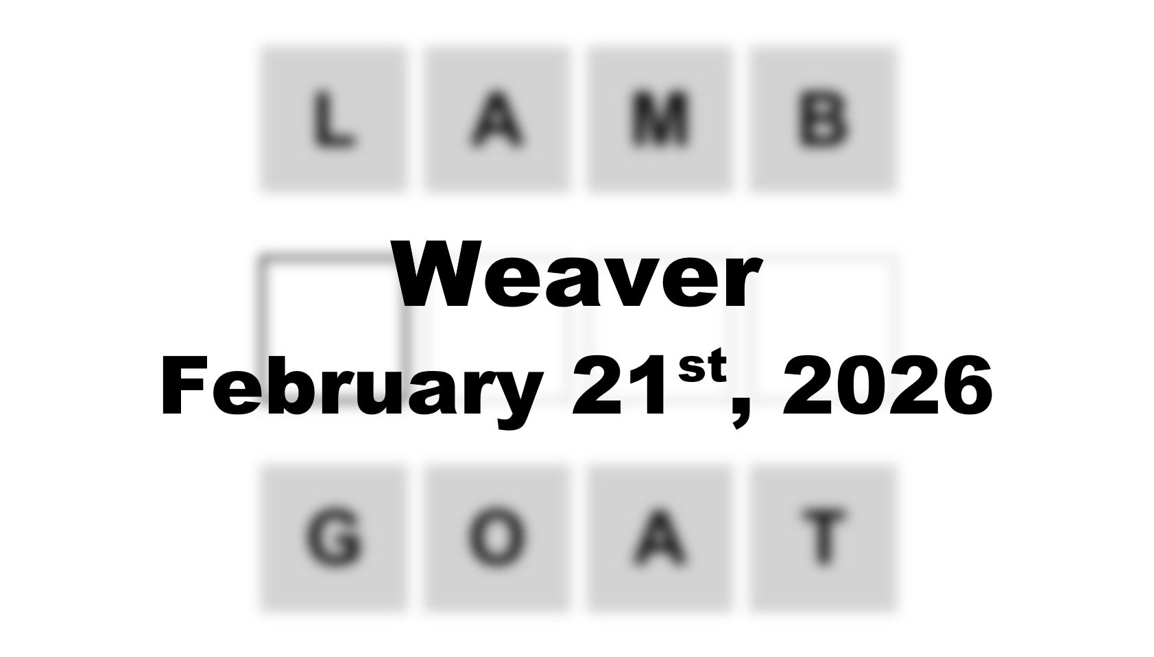 ‘Wordle’ Answer Today 1708 February 21st 2026 – Hints and Solution (2/21/26)