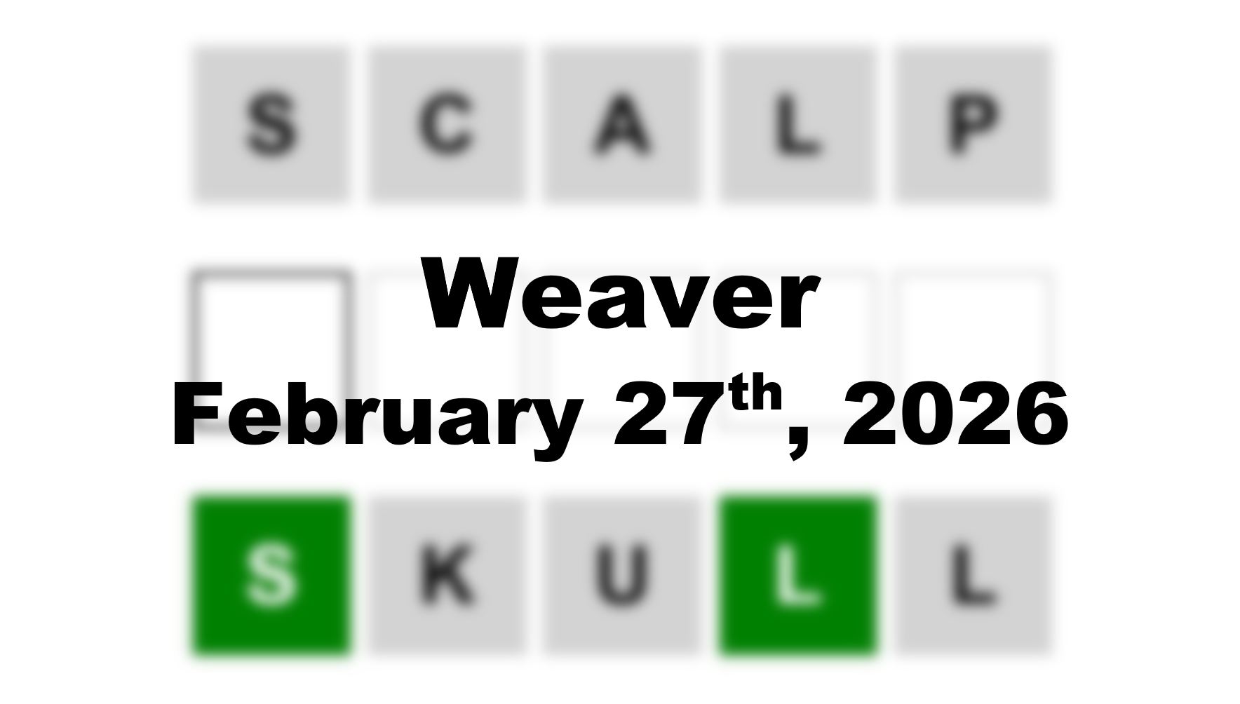 ‘Wordle’ Answer Today 1714 February 27th 2026 – Hints and Solution (2/27/26)